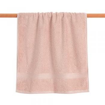 Toalla de baño 100% algodón peinado 650 gr. Light Pink 100 x 150 cm, secado rápido y altamente absorbente