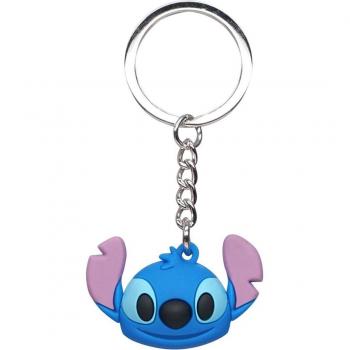 Llavero 3D Stitch Disney Monogram - Llavero de 6 cm, diseño en relieve, material plástico, colorido y ligero, ideal para coleccionistas y fans de Disney