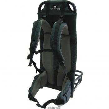 Mochila de Porteo Ferrino Alu Frame 75L gris, ligera, estructura de aluminio, capacidad de 75 litros, diseño ergonómico, sistema de suspensión ajustable, múltiples compartimentos y bolsillos