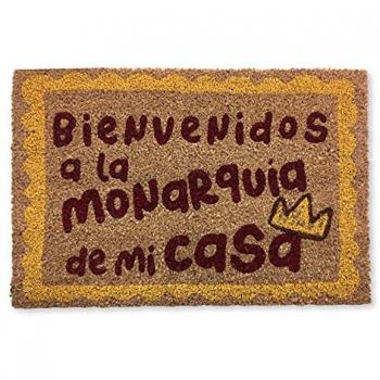 Felpudo de Coco y PVC Bienvenido a la Monarquía - Original 40x60 cm
