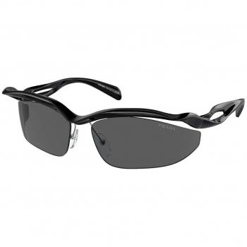 Prada PR A25S 1AB5S0 Women's Cat Eye Sunglasses Black Size 71