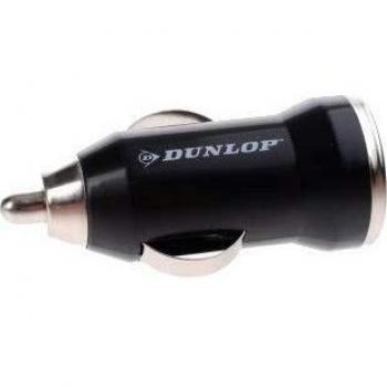 Cargador USB de Coche Dunlop 12-24V 1A Negro