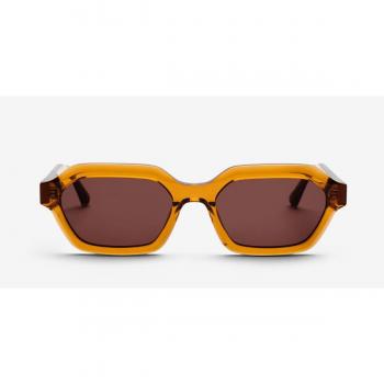 Messy Weekend ANTHONY Coffee Brown Women's Sunglasses Orange Size 54