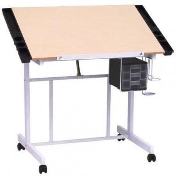 Studio Designs 13251 Deluxe Craft Station, White/Maple by Studio Designs