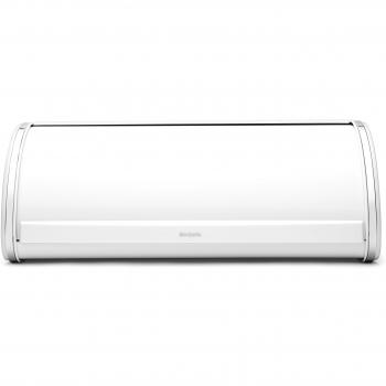 Brabantia 173325 - Panera de Tamaño Normal con Tapa Deslizante, Color Blanco (Reacondicionado)