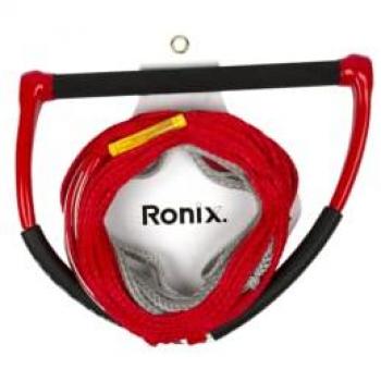 Ronix 1.0 TPR Grip Wakeboard Rope and Handle Combo (Red/Grey)