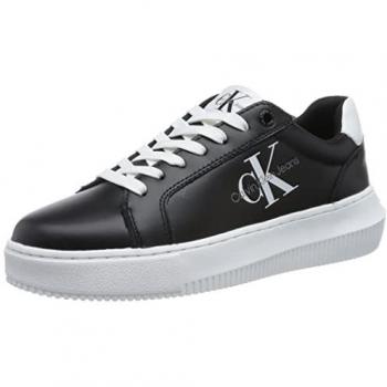 Calvin Klein Chunky Cupsole Lace-Up Sneakers for Women - Black, Size 38 EU (5 US)