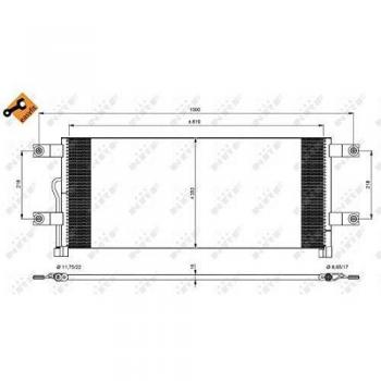 Condensador de aire acondicionado EASY FIT NRF 350074
