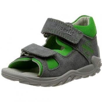 Sandalias Superfit para Niños Flow Gris Claro/Verde (Ancho Medio)