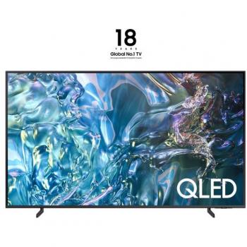 Smart TV QLED 4K 55 Samsung QE55Q60DAUXZT, Procesador Cuántico Lite, Diseño AirSlim, Wi-Fi, HDR10+, Titan Gray 2024