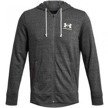 Under Armour Rival Terry Full Zip Hoodie - Dark Gray - XL