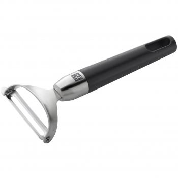 Zwilling Twin Pure Black - Pelador basculante, Acero Inoxidable con Mango en Acero, 165 milímetros