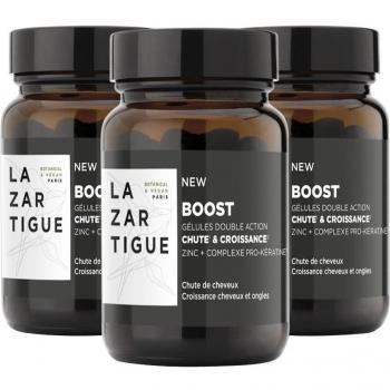 Lazartigue Boost Anti-Hair Loss and Growth Capsules - 90 Caps (2+1 Bundle)
