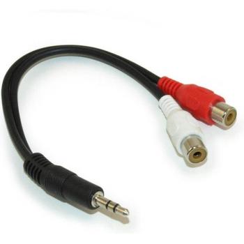 StarTech.com 6in Stereo Audio Cable - 3.5mm Male to 2x RCA Female