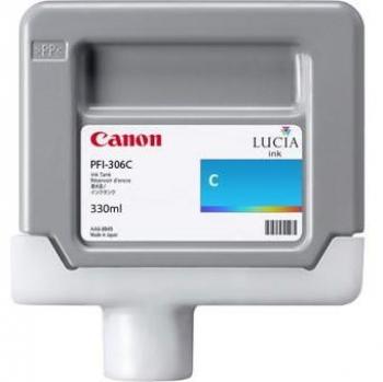Canon PFI-306C Cian Cartucho de Tinta (6658B001) para impresoras Canon imagePROGRAF iPF8300, iPF8300S, iPF8400SE, iPF8400S