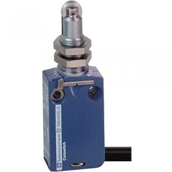 Schneider Electric XCMD21F2L1 Limit Switch Xcmd, M12 Steel Roller Plunger, 1Nc+1No, Snap, 1 M