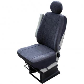 Cubreasiento CARPASSION 30111 - Funda de asiento universal para vehículos Volkswagen, Mercedes-Benz y Opel, color grafito