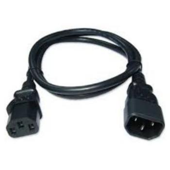 Cable de transmisión Negro 1 m C13 acoplador C14 acoplador CS-CAB-IEC-L Zebra