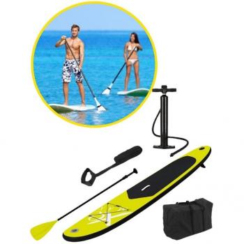 XQ Max Stand-Up Paddle Board Inflable 285 cm Color Azul y Negro, Lima y Negro