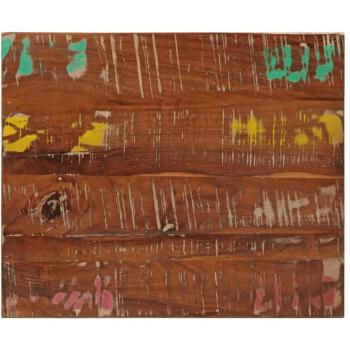 Tablero mesa rectangular de madera maciza reciclada 60x50x3,8 cm color marrón vidaXL