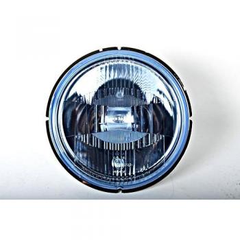 HELLA 1F8 158 926-011 Halógena-Óptica de faro, faro de carretera - Luminator Blue - 12/24V - Número de referencia: 37.5 - montaje exterior/Montaje