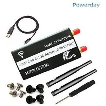 powerday® Mini PCI-E a USB adaptador con ranura para tarjeta SIM WWAN/LTE memoria