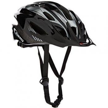 Manufacturas GES H401Q10 - Casco de Ciclismo Rocket, Color Negro/Gris, Talla M
