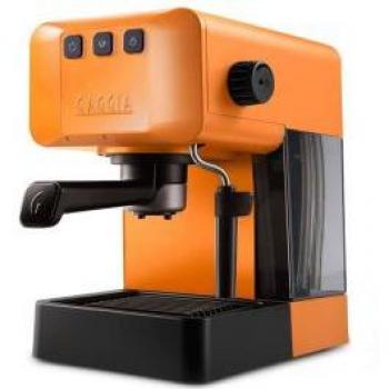 Máquina de Café Espresso Manual Gaggia Style EG2109 Naranja, Sistema de Cápsulas y Molido, Pre-Infusión Automática, 15 Bar