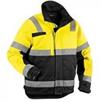 Chaqueta de Trabajo Invernale Alta Visibilidad Blaklader 4862 - Amarillo Fluorescente/Negro - Talla L