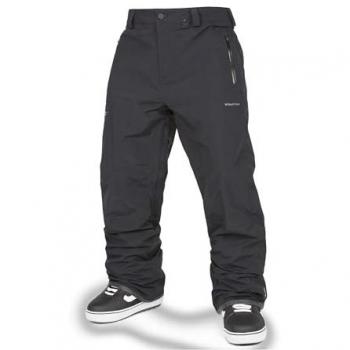 Pantalones Volcom L Gore-Tex negros para hombre, 2025, monocolor, talla M