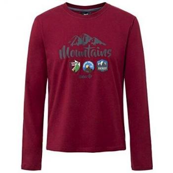 Izas Devi Camiseta, Hombre, Rojo Mineral / Gris, 2XL