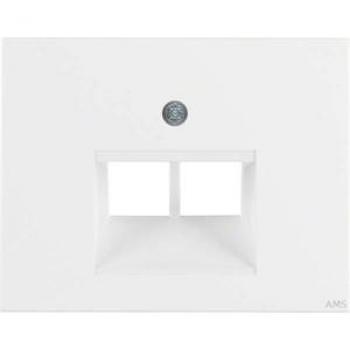 Berker Polar White Central Cover Plate for ISDN Connection 14097009