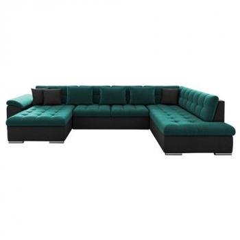 Sofá rinconero Comfivo 128, Función de descanso, 348x205x76cm, U-Form