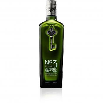 No. 3 London Dry Gin – Ginebra Premium 700 ml, 46º - Ganadora del World's Best 4 veces