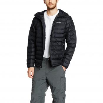 Columbia Powder Lite Hooded Jacket for Men - Black - XL