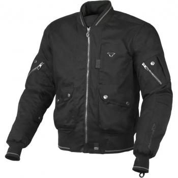 Chaqueta textil impermeable Macna Bastic 2023 Negra para motocicletas (M)
