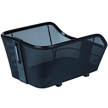 Cesto para bicicleta Basil Cento Tech Fiber WSL 21L, trasero, aluminio negro, 46x34x26 cm