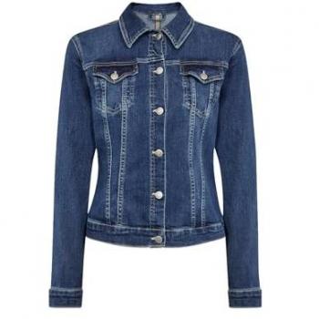Soya Concept Women's Denim Blazer Kimberly 3 - Tailored Fit, Dark Blue