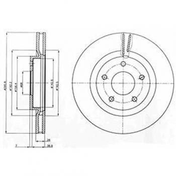 Disco de freno DELPHI BG4109C