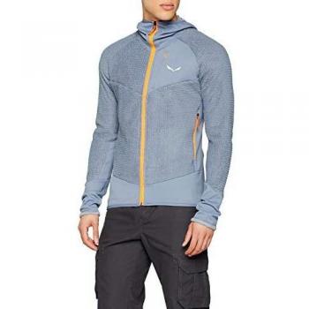 SALEWA Ortles 2 PTC Highloft M FZ HDY Sudadera con Capucha, Hombre, Grigio