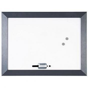 Bi-Office Kamashi - Pizarra blanca, 90 x 60 cm, color gris oscuro