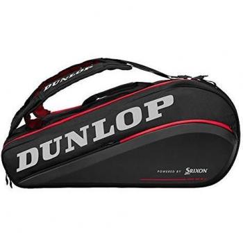 Dunlop 0045566908483 Fundas de Raquetas, Unisex-Adult, Negro/Rojo