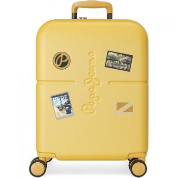 Maleta de cabina Pepe Jeans Chest ocre rígida 55cm