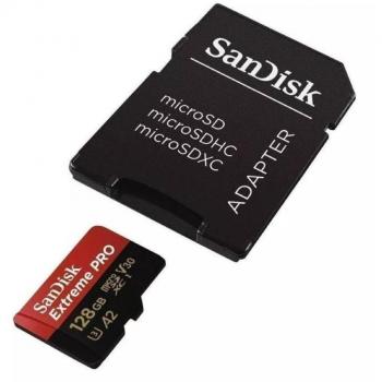 SanDisk Extreme PRO 128GB MicroSDXC UHS-I Class 10 Memory Card