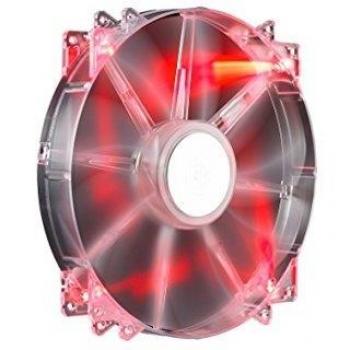 Cooler Master MegaFlow 200, 0.16 A, 3.36 W, 19 Db, 200 x 30 x 200 mm, 266 g, Color Rojo