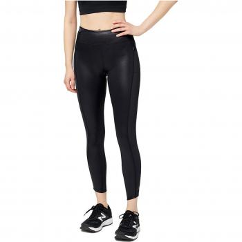 Malla larga New Balance Q Speed para mujer en negro, blanco y azul
