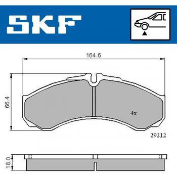 Pastillas de freno SKF VKBP 80507