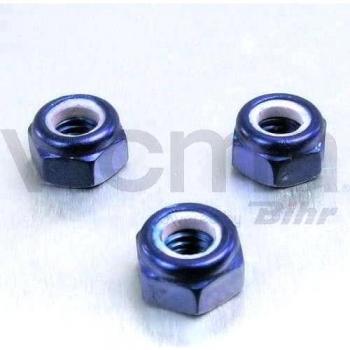 PRO-BOLT - 50116 : Tuerca De Aluminio Autoblocante M6 Azul Lnyn6B