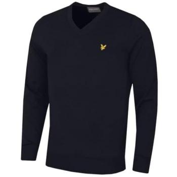 Lyle & Scott Men's Dark Navy V-Neck Sweater
