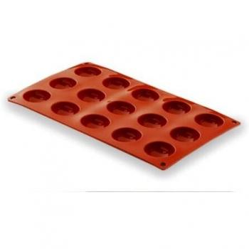 Lacor - 66801 - Molde Semiesferico 15 Cavidades Silicona - Rojo